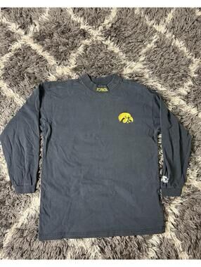 Vintage 90s Iowa Hawkeyes Starter Sweatshirt Adult XXL Black Long Sleeve